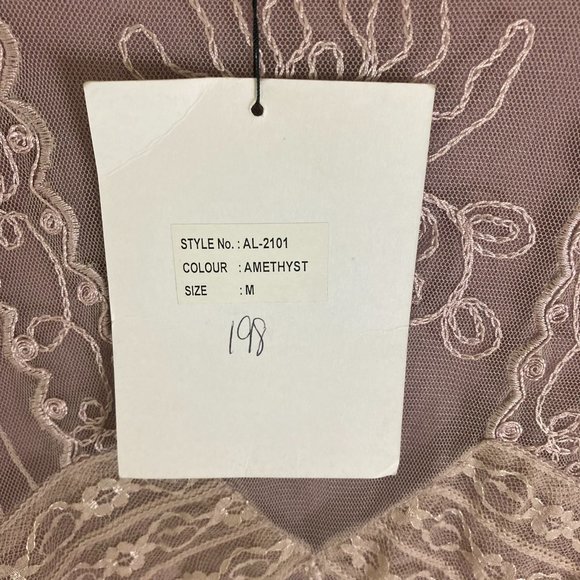 Nataya Mauve Embroidered Midi Titanic style size 4 - Picture 7 of 15